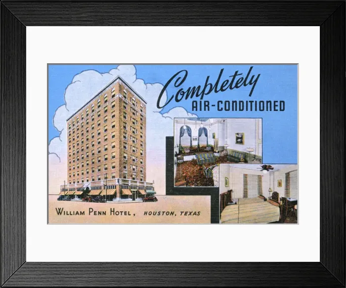Framed Print : William Penn Hotel, Houston, Texas, USA Framed Print : William Penn Hotel, Houston, Texas, USA