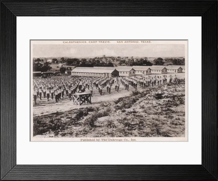 Framed Print : Exercising at Camp Travis, San Antonio, Texas, USA Framed Print : Exercising at Camp Travis, San Antonio, Texas, USA