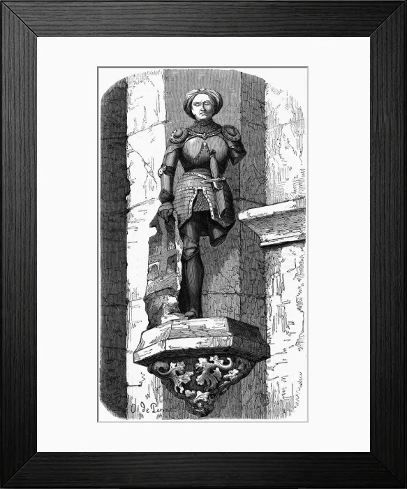 Framed Print : Statue of Jean d Orleans, Comte de Dunois Framed Print : Statue of Jean d Orleans, Comte de Dunois