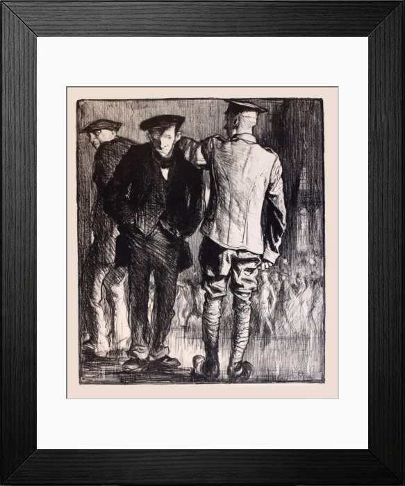 Framed Print : WWI Poster, Home on leave Framed Print : WWI Poster, Home on leave