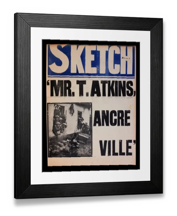 Framed Print : WWI News Vendors Stand Poster Framed Print : WWI News Vendors Stand Poster