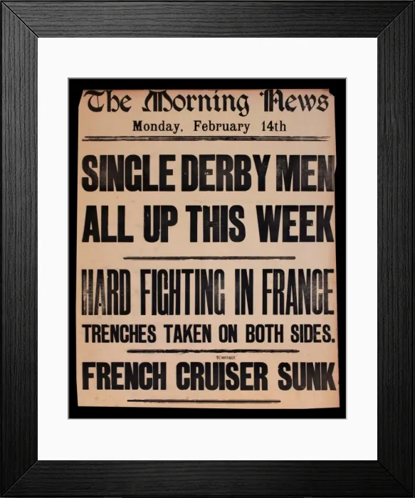 Framed Print : WWI News Vendors Stand Poster Framed Print : WWI News Vendors Stand Poster