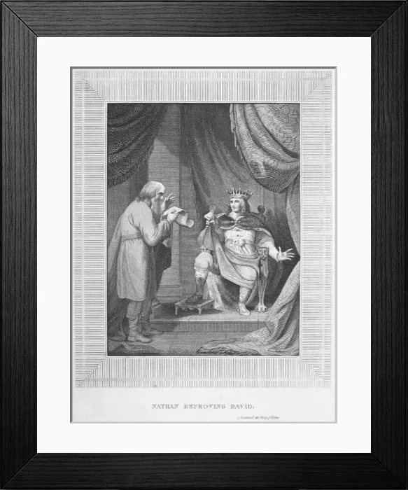 Framed Print : Nathan reproves David Framed Print : Nathan reproves David