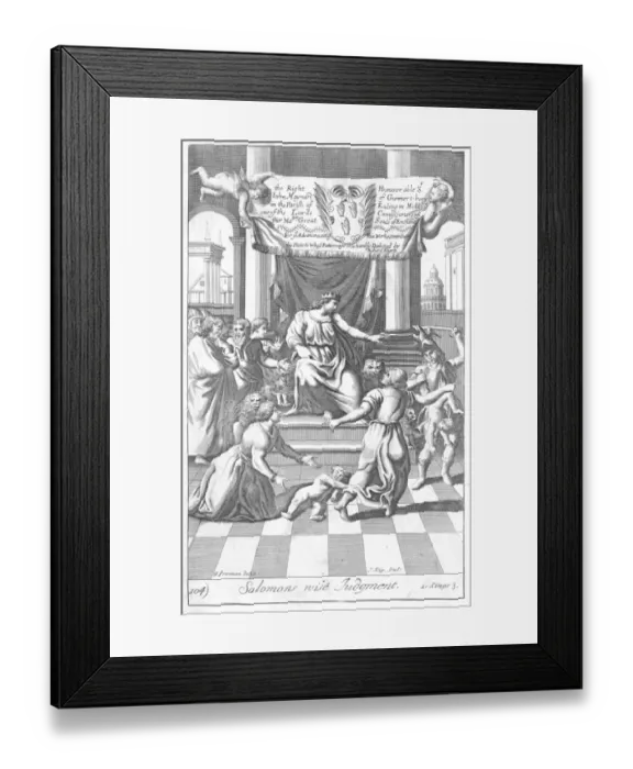 Framed Print : Solomon giving Judgment Framed Print : Solomon giving Judgment