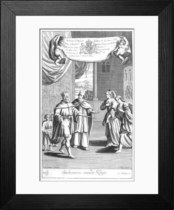 Framed Print : Solomon crowned king Framed Print : Solomon crowned king