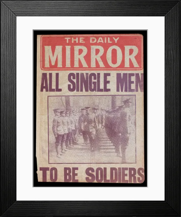 Framed Print : WWI News Vendors Stand Poster Framed Print : WWI News Vendors Stand Poster