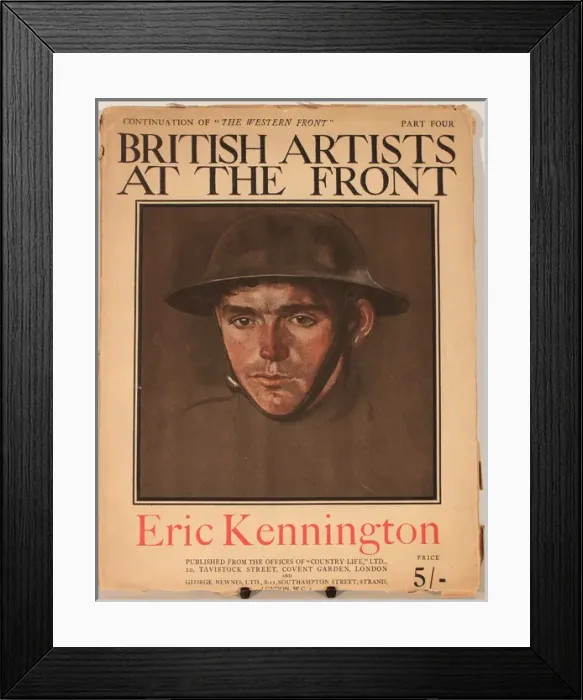 Framed Print : Cover design, British Artists at the Front Framed Print : Cover design, British Artists at the Front