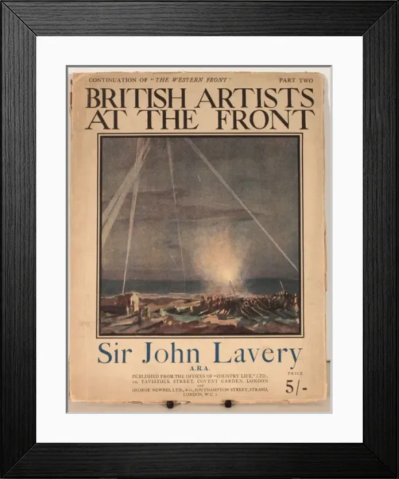 Framed Print : Cover design, British Artists at the Front Framed Print : Cover design, British Artists at the Front