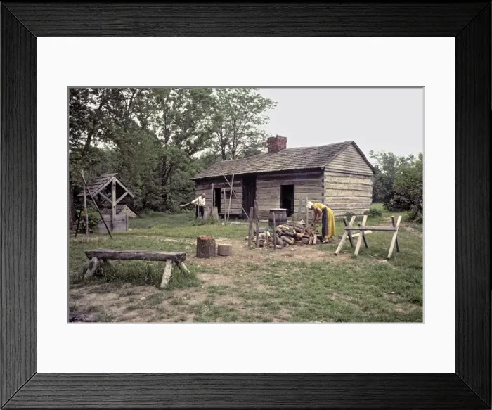 Framed Print : Lincoln Log Cabin Framed Print : Lincoln Log Cabin