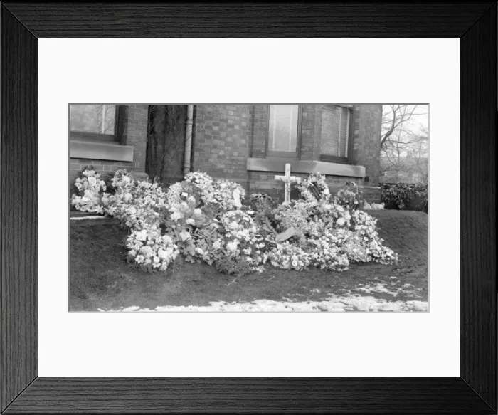 Framed Print : Funeral Flowers Framed Print : Funeral Flowers