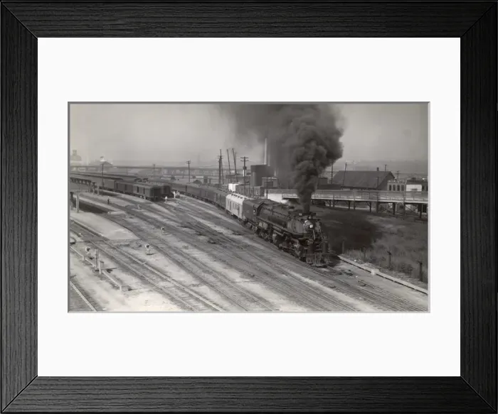 Framed Print : Train leaving Denver, Colorado, USA Framed Print : Train leaving Denver, Colorado, USA