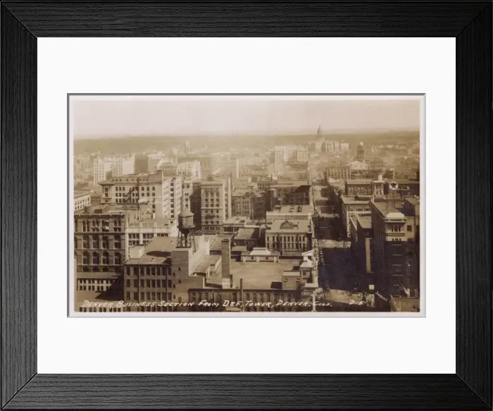 Framed Print : View of city centre, Denver, Colorado, USA Framed Print : View of city centre, Denver, Colorado, USA