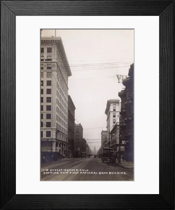 Framed Print : View of 17th Street, Denver, Colorado, USA Framed Print : View of 17th Street, Denver, Colorado, USA