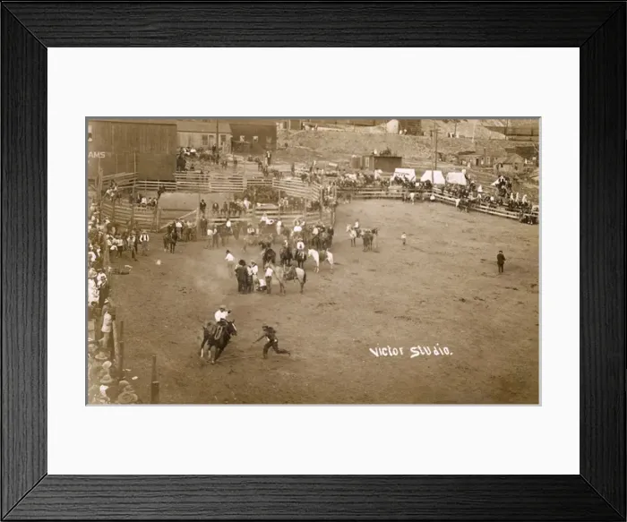 Framed Print : Rodeo scene at Victor, Colorado, USA Framed Print : Rodeo scene at Victor, Colorado, USA