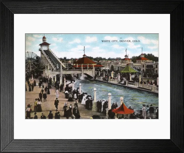 Framed Print : White City amusement park, Denver, Colorado, USA Framed Print : White City amusement park, Denver, Colorado, USA