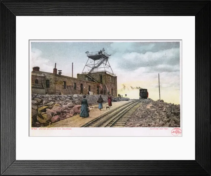Framed Print : Railway station on Pikes Peak, Colorado, USA Framed Print : Railway station on Pikes Peak, Colorado, USA