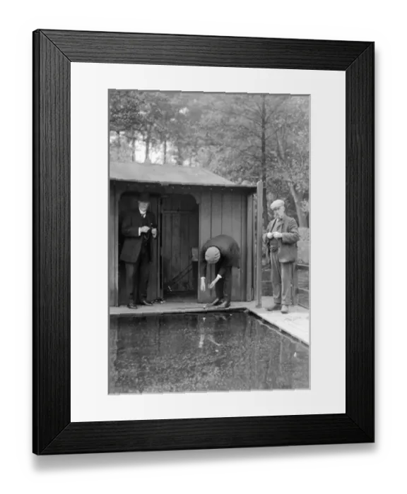 Framed Print : Group of men at The Boat, Ellesmere Framed Print : Group of men at The Boat, Ellesmere