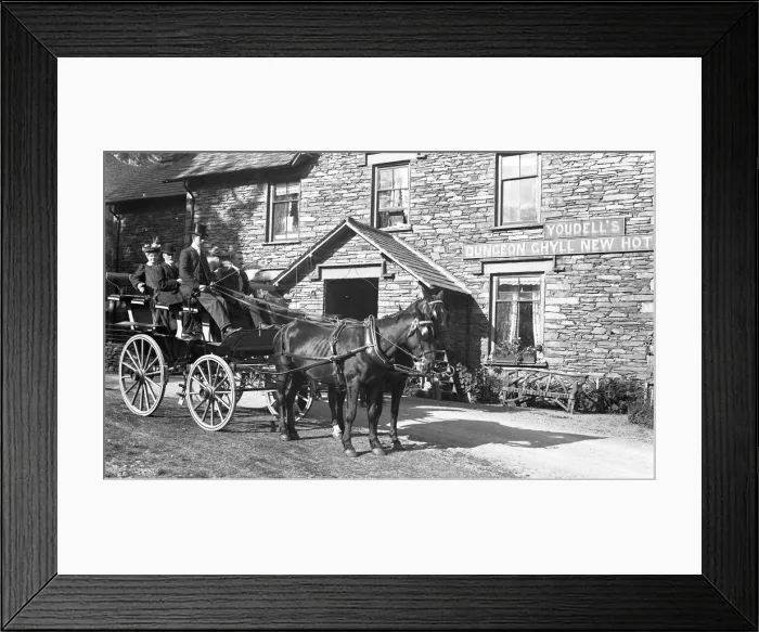 Framed Print : Coach at Dugeon Ghyll New Hotel in the Lake District Framed Print : Coach at Dugeon Ghyll New Hotel in the Lake District