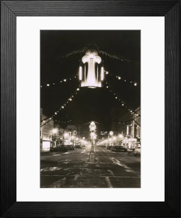 Framed Print : Night view, Colorado Springs, Colorado, USA Framed Print : Night view, Colorado Springs, Colorado, USA