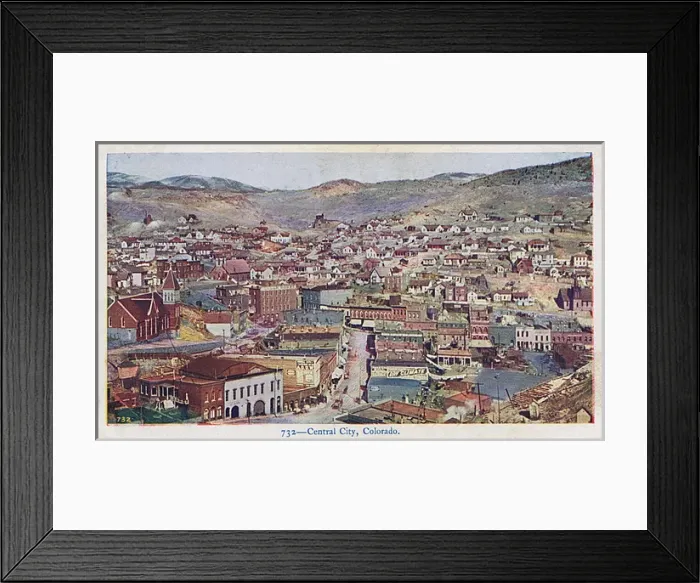 Framed Print : General view of Central City, Colorado, USA Framed Print : General view of Central City, Colorado, USA