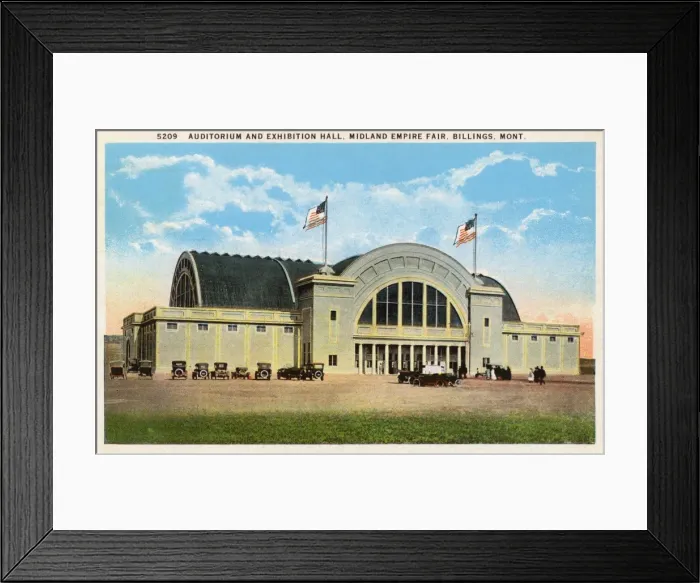 Framed Print : Exhibition Hall, Billings, Montana, USA Framed Print : Exhibition Hall, Billings, Montana, USA
