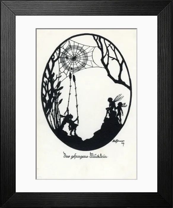 Framed Print : A fly caught in a cobweb Framed Print : A fly caught in a cobweb