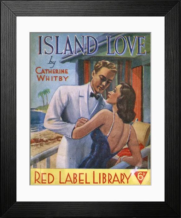 Framed Print : Island Love - front cover by Reginald Heade Framed Print : Island Love - front cover by Reginald Heade