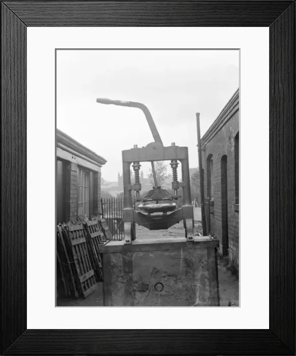 Framed Print : Printing Machine at hatworks