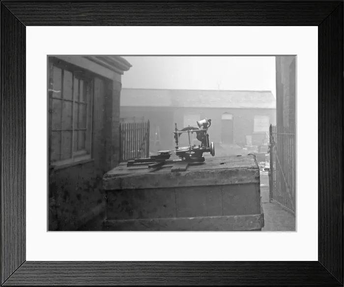 Framed Print : Sewing machine at hatworks Framed Print : Sewing machine at hatworks