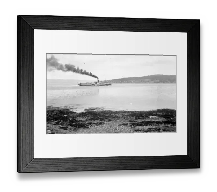 Framed Print : Black paddle steamer on the Clyde Framed Print : Black paddle steamer on the Clyde