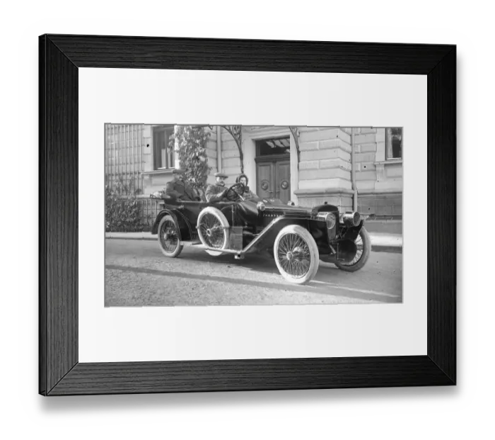 Framed Print : Daimler car and passengers Framed Print : Daimler car and passengers