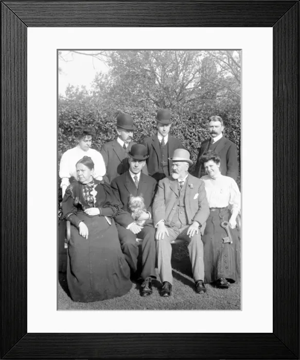 Framed Print : Edwardian group Framed Print : Edwardian group