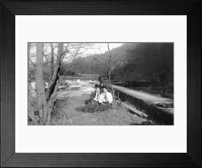 Framed Print : Two Edwardian girls Framed Print : Two Edwardian girls