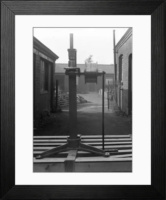 Framed Print : Singeing machine at hatworks Framed Print : Singeing machine at hatworks