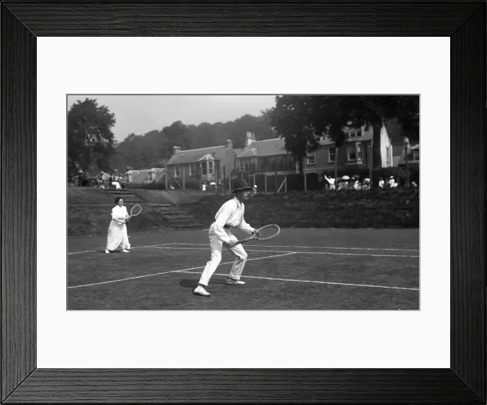 Framed Print : Edwardian tennis match Framed Print : Edwardian tennis match