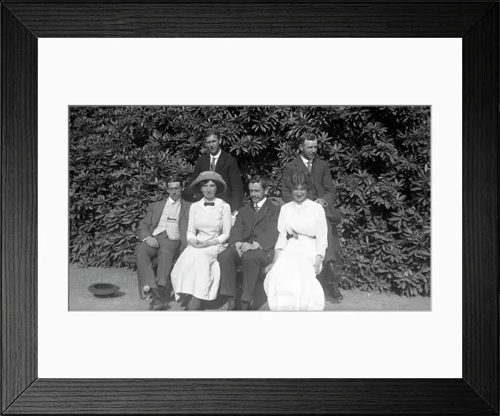 Framed Print : Group in gardens Framed Print : Group in gardens