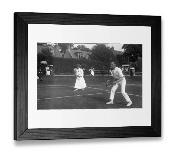 Framed Print : Edwardian tennis match Framed Print : Edwardian tennis match