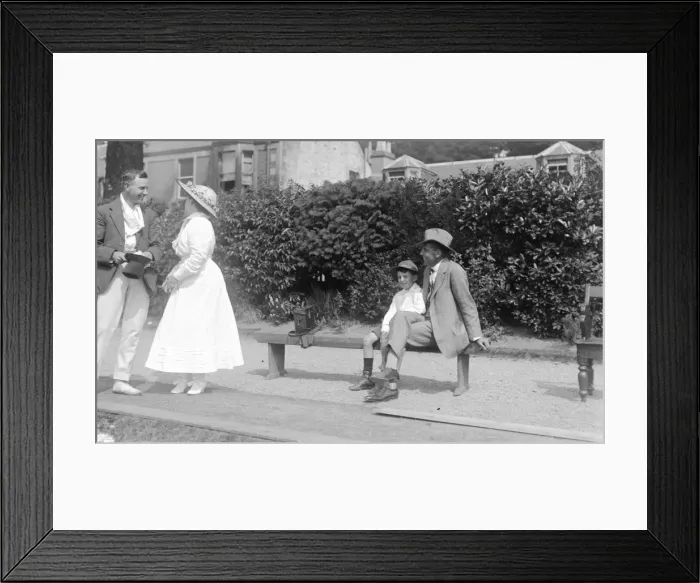 Framed Print : Audience at an Edwardian tennis match Framed Print : Audience at an Edwardian tennis match