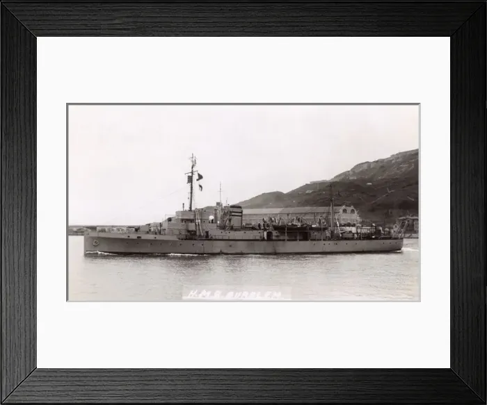 Framed Print : HMS Burslem, British minesweeper Framed Print : HMS Burslem, British minesweeper