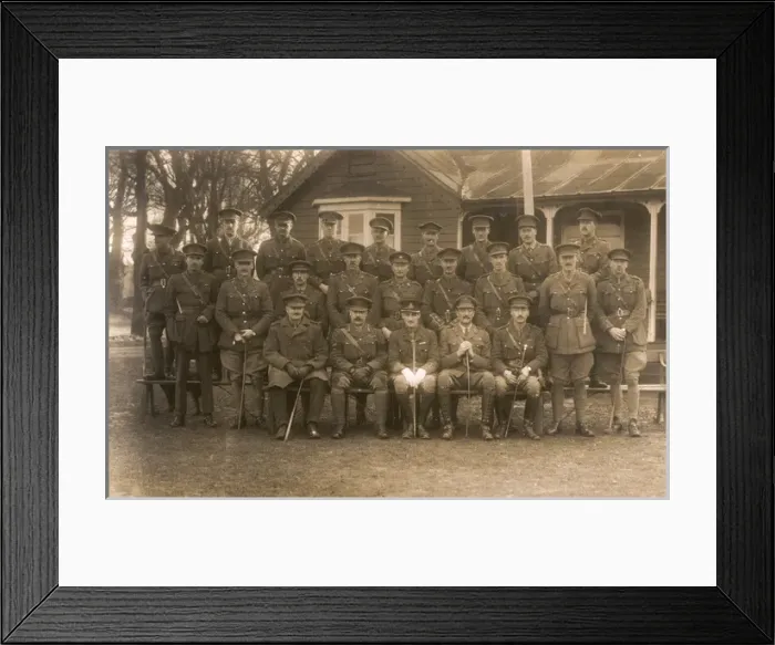 Framed Print : Group photo, British Army officers Framed Print : Group photo, British Army officers