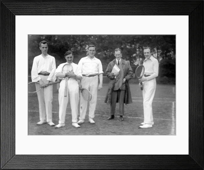 Framed Print : Group at tennis match Framed Print : Group at tennis match
