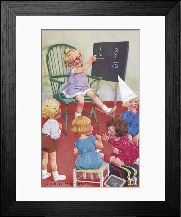 Framed Print : Children playing schools Framed Print : Children playing schools