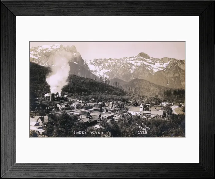 Framed Print : General view of Index, Washington, USA Framed Print : General view of Index, Washington, USA