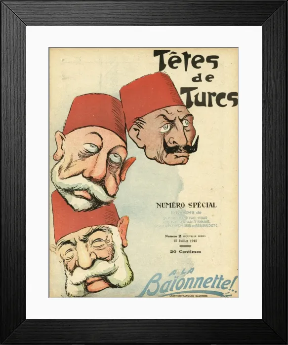 Framed Print : Front cover, La Baionnette, WW1 Framed Print : Front cover, La Baionnette, WW1