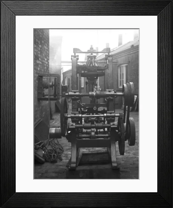 Framed Print : Tipstitcher machine at Battersbys hatworks Framed Print : Tipstitcher machine at Battersbys hatworks