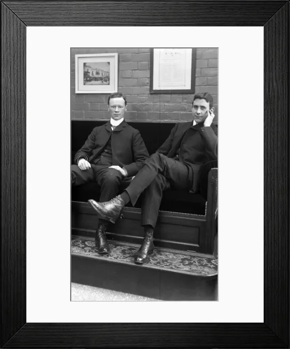 Framed Print : Two men on a seat Framed Print : Two men on a seat