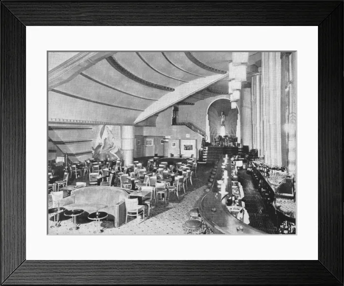 Framed Print : A view of the cocktail lounge at the French Casino, NYC Framed Print : A view of the cocktail lounge at the French Casino, NYC