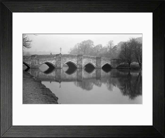 Framed Print : Dovedale - the bridge over the River Wye Framed Print : Dovedale - the bridge over the River Wye