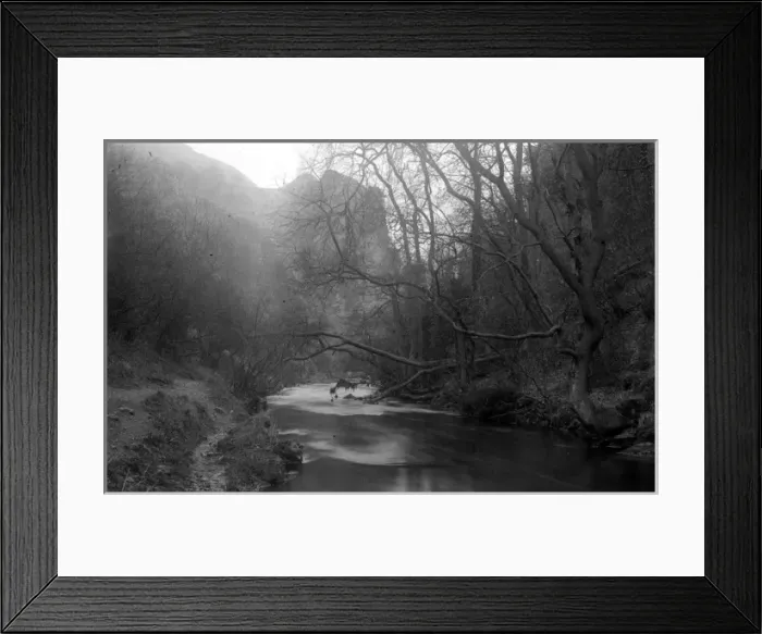 Framed Print : Dovedale - River and scenery with trees Framed Print : Dovedale - River and scenery with trees
