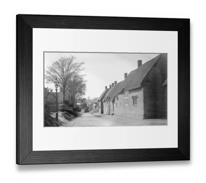 Framed Print : Bisworth, Northamptonshire, a street scene Framed Print : Bisworth, Northamptonshire, a street scene